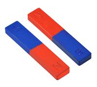 Aimant N/S Peint En Rouge Et Bleu, 2 Pièces/Ensemble Bar, Outil D'Expérimentation Physique, Pôle D'Enseignement