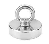 Aimant Nã©Odyme 350 Kg/450 Kg/600 Kg Aimant De Rã©Cupã©Ration De Rã©Cupã©Ration De Pãªche Avec Corde De 10 M Pour Dã©Tecter Les Trã©Sors Mã©Talliques, 60 Mm