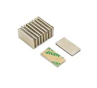 Aimant Néodyme Adhésif N42 Pour Les Arts, L'Artisanat, la Fabrication de Modèles, Le Bricolage, Les Passe-Temps - 20mm x 10mm x 1,5mm D'Épaisseur - 2kg - Nord - Pack de 10