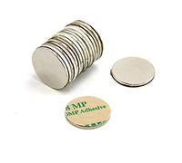 Aimant Néodyme Adhésif N42 Pour Les Arts, L'Artisanat, la Fabrication de Modèles, Le Bricolage, Les Passe-Temps - 20mm dia x 1,5mm - 2kg Pull - South - Pack de 10