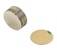 Aimant Néodyme Adhésif N42 Pour Les Arts, L'Artisanat, la Fabrication de Modèles, Le Bricolage, Les Passe-Temps - 15mm dia x 0,5mm D'Épaisseur - 0,28kg de Traction - Nord - Pack de 10
