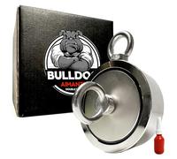 AIMANT NÉODYME BULLDOG DOUBLE FACE 1100KG + COLLE - Aimant Pêche Puissant - Pêche Magnétique