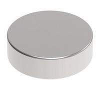 MAUL Aimant Néodyme Rond, Lot de 10 Aimants Ronds Très Puissants à Usage Multiple, Aimants au design Moderne et Élégant, 5 x 5 mm, Charge Jusqu'à 1, 1 kg, Argent