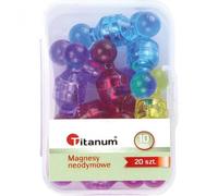 Aimant néodyme Mix 10mm 20pcs Titane