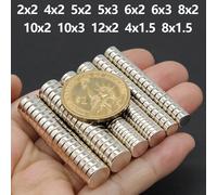 Aimant néodyme puissant N35 NdfeB imanes magnétiques permanents ronds Super puissants aimants pour réfrigérateur bricolage 2/4/5/6/8/10x2/3mm 12x2-50 pièces