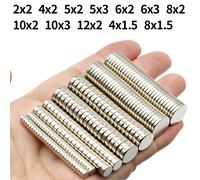 Aimant néodyme Super fort N35 NdfeB imanes magnétiques permanents ronds aimants puissants aimant de réfrigérateur 2x2/6x2/6x3/10x3 12x2mm-20 pièces