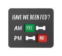 Aimant nourri pour Chiens - Étions-Nous nourris Slider pour réfrigérateur | de l'alimentation AM/PM Oui/Non | Rappel de Moniteur d'alimentation pour Chiens et Chats, Paquet de 1