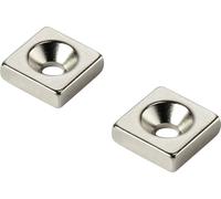 Aimant permanent rectangulaire N35 température limite (max.) : 80 °C Components W10L10T3-M3