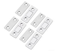 Aimant Placard 4pcs Acier 8kg Perçage Aimant Placard 4pcs Acier | Force 8kg, installation percer, double face inclus, pour armoires délicates, fini silver