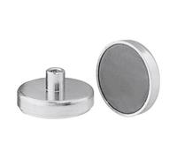 Aimant plat avec filetage intérieur, Ferrite,⌀: 25 mm Quantité:1
