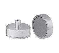 Aimant plat avec filetage intérieur, SmCo5,⌀: 25 mm Quantité:1
