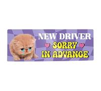 Aimant Pour Apprenti Conducteur De Voiture,Panneau Pour Nouveau Conducteur - Drôles Décalques Voiture avec Design Animal | pour Formation Sécurité Auto Décoration Pare-chocs