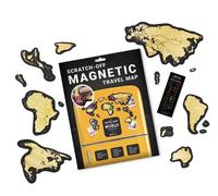 Aimant pour carte à gratter. - Carte magnétique du monde