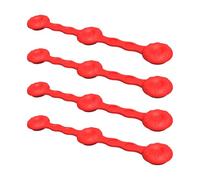 Aimant pour friteuse à air avec attache en silicone - Lot de 4 feuilles silicone avec verrouillage | Clips magnétiques - pour cuisine, maison, cuisson, préparation repas, dîner famille, restaurant, ca