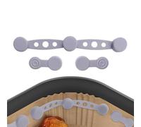 Aimant pour friteuse à air - Boucle magnétique en silicone pour fusible en papier sulfurisé | Accessoires pour friteuse à air comprimé | Pièces de rechange du support de doublure pour empêcher les