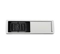 Aimant pour lave-vaisselle Clean Dirty Sign - En acier inoxydable - Résistant aux rayures - Aimants coulissants pour lave-vaisselle, machine à laver