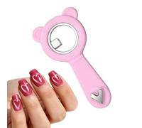 Aimant pour Ongles Double Tête d'Ours Silicone Gadget Précis | Aimant œil de chaton en forme de cœur pour maison, salon, studio, voyage, rencontres, débutants professionnels