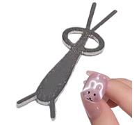 Aimant pour ongles - Outil d'art - En forme de lapin - Design œil de chaton - Manucure - Agence auxiliaire - Motif cœur - Aimant à effet avec taille portable pour collecter des rencontres et des