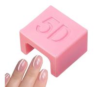 Aimant pour ongles - Outil de automatique 5D avec support de doigt | Aimants en perles lumineuses françaises larges | Design d'éclairage latéral - Forte adhérence magnétique pour manucure de