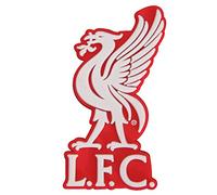 Aimant pour réfrigérateur avec écusson du Club de Football Liverpool (Taille Unique) (Rouge/Blanc)