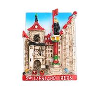 Aimant pour Réfrigérateur Berne Suisse 3D Résine Fait À La Main Artisanat Touristique Voyage Ville Souvenir Collection Lettre Réfrigérateur Autocollant
