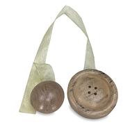 Aimant pour rideau en bois aimanté pour rideaux de liaison bouton beige