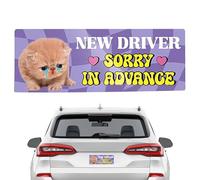 Aimant pour voiture | Autocollant de voiture réutilisable motif animal amusant | pour la décoration de fenêtre de pare-chocs de véhicule d'entraînement à la sécurité automobile