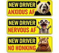 Aimant pour voiture « Please Be Patient Student Drivers », avertissement de sécurité, autocollant magnétique réfléchissant pour pare-chocs pour conducteurs débutants, amovible, étanche (B)