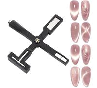 Aimant pour yeux de chat, Amélioré 5 en 1 stylo magnétique multi-fonctions pour yeux de chat avec étui de protection en silicone, aimant pour vernis à ongles pour yeux de chat