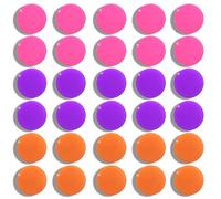 Aimant Puissant Aimant Frigo,30 Pcs Aimants Frigo Decoratif, Mini Aimant Rond Magnets Décoratifs, pour Tableau Magnetique,Calendrier, Frigo(Éventails Orange Violet)
