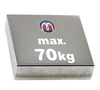Aimant rectangulaire Bloc magnétique 50 x 50 x 10mm Néodyme N45 (NdFeB) Nickelé - Force d'adhérence 70 kg - Parallélépipède magnétique - Aimants super puissants pour l'industrie et la maison