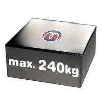 Aimant rectangulaire Bloc magnétique Néodyme - 60x60x30mm - Néodyme N45 (NdFeB) Nickelé - Force d'adhérence 240 kg - Parallélépipède magnétique - Aimants super puissants pour l'industrie et la maison