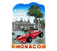 Aimant Réfrigérateur F1 Monte Carlo Monaco 3D Résine Fait À La Main Artisanat Touristique Voyage Ville Souvenir Collection Lettre Réfrigérateur Autocollant