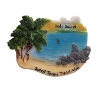 Aimant Réfrigérateur Koh Samui Thaïlande Asie 3D Résine Fait À La Main Artisanat Touristique Voyage Ville Souvenir Collection Lettre Réfrigérateur Autocollant