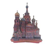 Aimant Réfrigérateur Saint-Pétersbourg Russie 3D en Bois Fait À La Main Artisanat Touristique Voyage Ville Souvenir Collection Lettre Réfrigérateur Autocollant