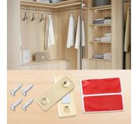 Aimant révolutionnaire pour porte de placard avec technologie d'aspiration sans trous (Noir)