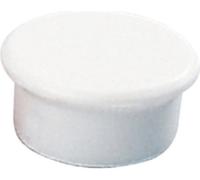 Aimant rond Dahle, diamètre 13 mm, blanc, 10 pièces
