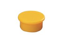 Aimant rond Dahle, diamètre 13 mm, jaune, 10 pièces