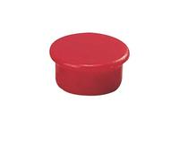 Aimant rond Dahle, diamètre 13 mm, rouge, 10 pièces