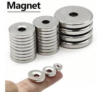Aimant rond Super puissant avec trous aimant néodyme NdfeB N35 imanes magnétiques permanents forts réfrigérateur bricolage 10x3-3mm-10piece