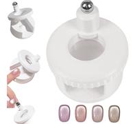 Aimant rotatif œil de chat 2026, outil magnétique professionnel 5D avec force magnétique uniforme pour des effets de perles de verre brillants à faire soi-même, aimant de vernis à ongles œil de chat