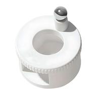 Aimant rotatif œil de chat, aspiration automatique des perles de verre, boule à ongles magnétique à 360°, outil d'ongles adapté aux débutants pour vernis gel et nail art (blanc sans perles magnétiques