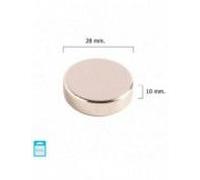 Aimant Wolfpack néodyme rond 28 x 10 mm. (blister 1 unités)