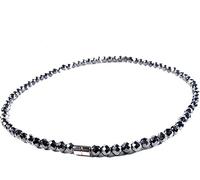 AIMANTIX - Collier Magnétique Femme et Homme - Collier Hématite - Pierre Hématite à Facettes - Énergie Positive