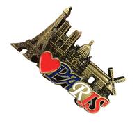 Aimants 3D pour réfrigérateur - Souvenir de la cathédrale de Notre-Dame - Décoration magnétique pour photo, homme et femme, voyage, vacances, fête d'anniversaire, porte, enseignants, tableau blanc