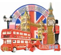 Aimants 3D pour réfrigérateur souvenir touristique de Londres Grande-Bretagne