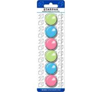 Aimants A6 aux couleurs pastel - Starpak mix ! Donnez vie à vos notes et à vos décorations magnétiques grâce à un ensemble unique d'étoiles. Parfait pour le bureau et l'école !