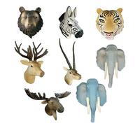 Aimants Animaux pour Frigo,8 Pièces Magnets Adhésion Puissante Animaux Mignons - Décor 3D Portable sans Percer pour Fridge Garçons Bébés Adultes Maison