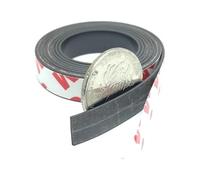 Aimants autocollants, Bande magnétique autocollante en caoutchouc de 1 mètre, largeur 10-50 mm, épaisseur 1-2, for le bricolage(30x1.5mm)