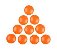 Aimants de bureau, 20 aimants ronds colorés orange pour réfrigérateur et tableau blanc